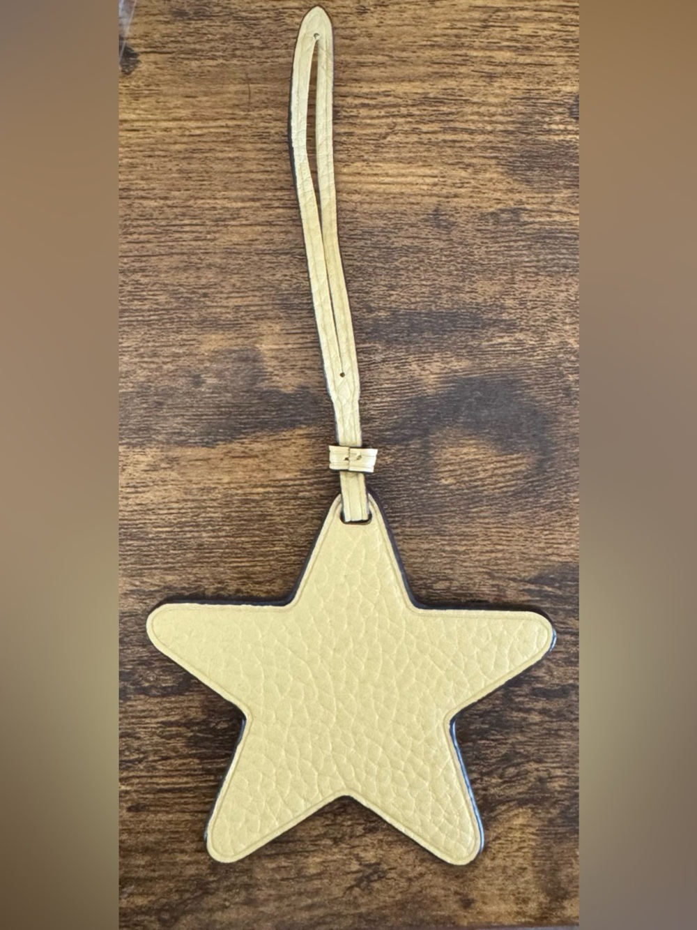Coach Yellow Leather Star Bag Charm NWOT - Picture 2 of 2